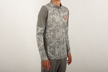 SALERNITANA TEAMCUP TRAINING ZIP TOP GREY