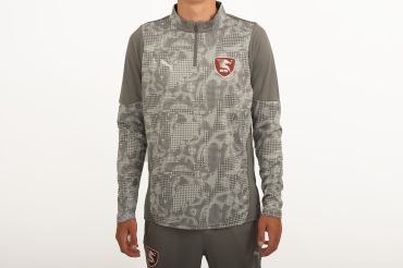 SALERNITANA TEAMCUP TRAINING ZIP TOP GREY